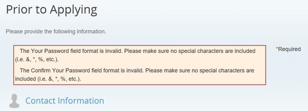 AmeriHealth dumb password rule screenshot